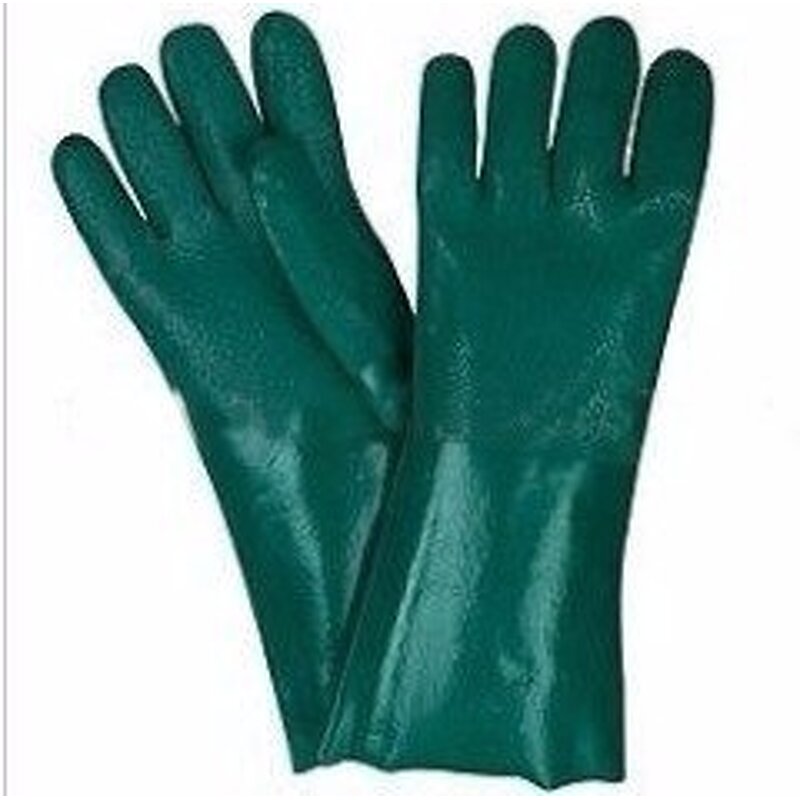 Work Gloves Manufacturer - Chemical Resistant PVC Sandy Finish Grip Palm Non slip