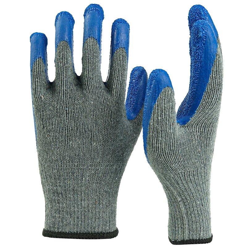 Work Gloves Manufacturer - Wholesale 13g Red Cheap Latex Wrinkle-textured Comfortable Breathable for Home & Industrial