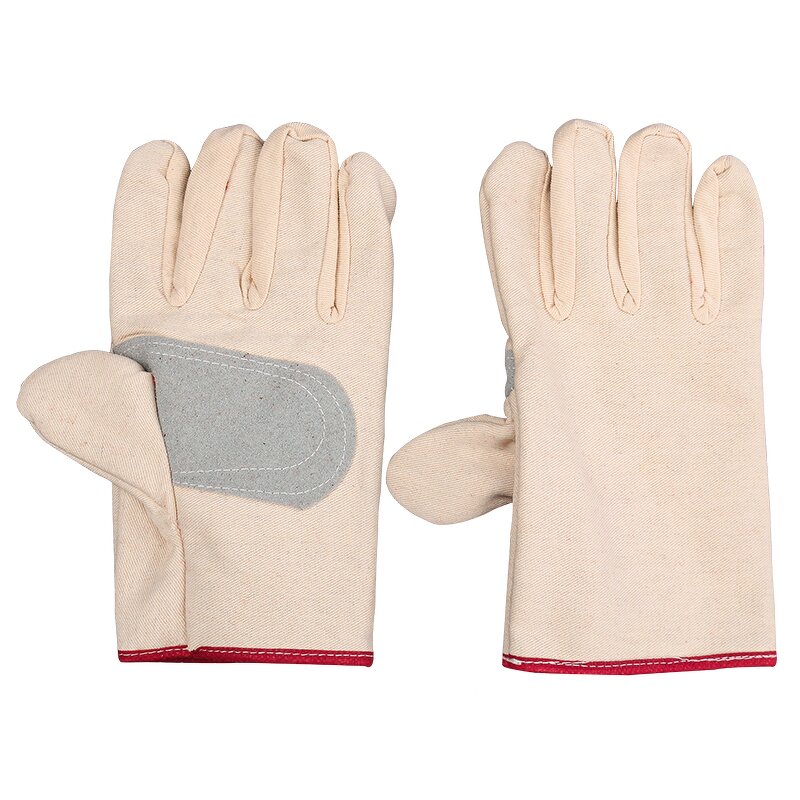 Canvas Gloves Manufacturer - Double-layer Fully Lined Thickened Welder Wear-resistant FURUNDA FRDF002