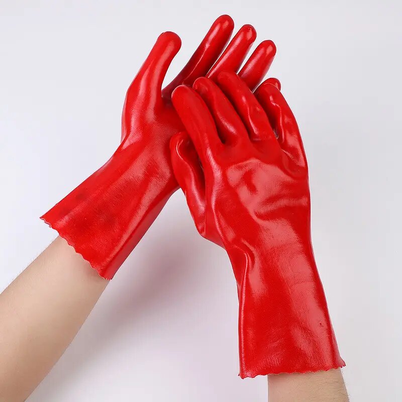 Rubber Work Gloves Manufacturer - Cheap Black Industrial Waterproof Household for Sell