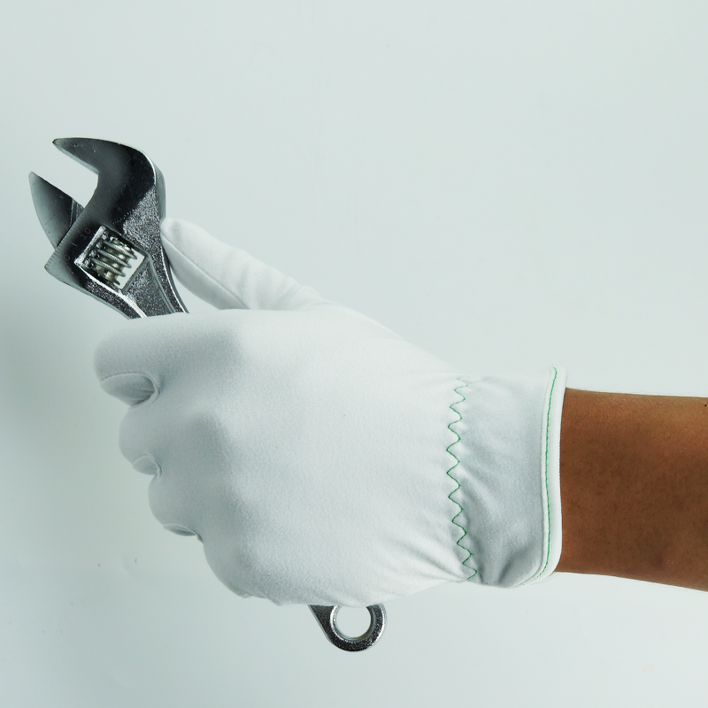 Inspection Gloves Manufacturer - Anti-Static Microfiber Nylon Blend S-XL OEM Printing