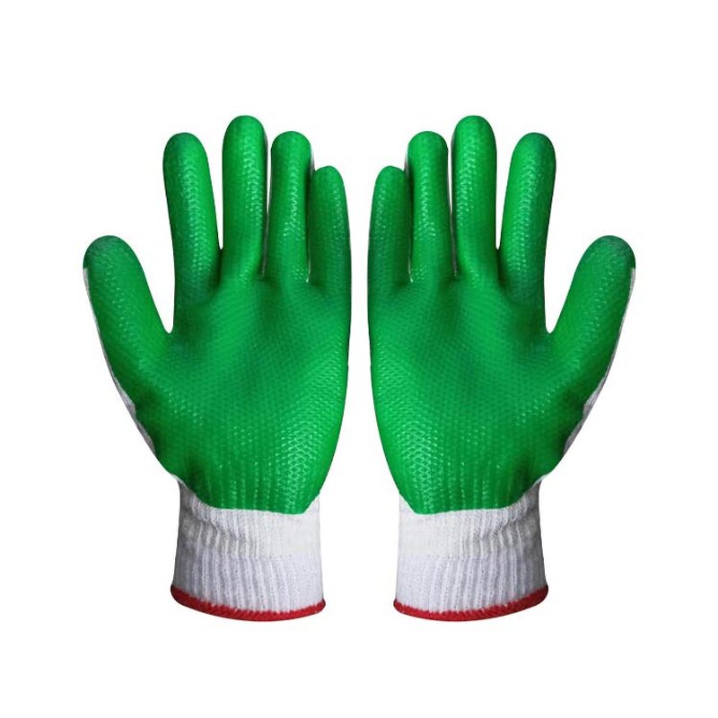 Work Gloves Manufacturer - 10-Gauge Rubber Latex Palm Coated Silicone-Free Powder-Free 25cm EN388 Certified