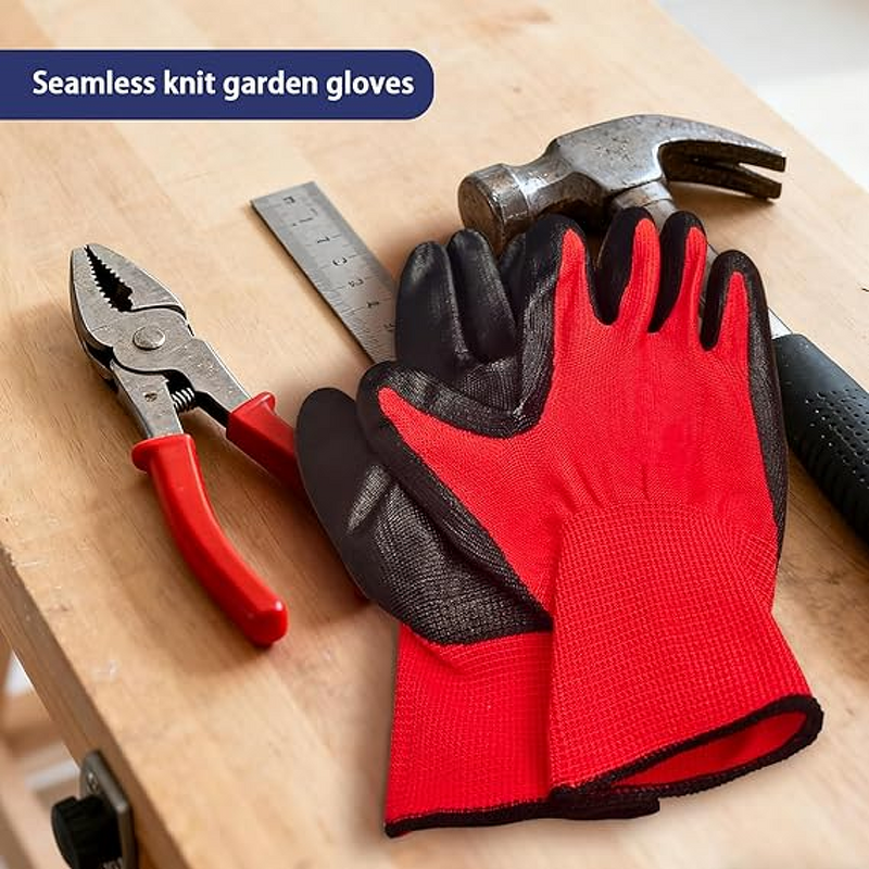 Work Gloves Manufacturer - Nitrile-impregnated Rubber-coated with Grip Non-slip for Women Packing Workers