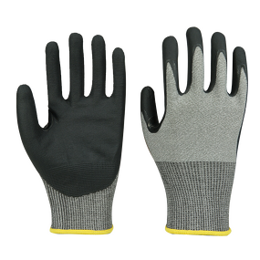 Cut Resistant Gloves Manufacturer - Level 5 HPPE Sandy Nitrile Palm Coating for Enhanced Grip General Purpose