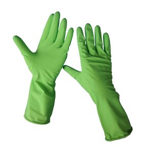 Latex Gloves Manufacturer - 30cm+ Extra Long Natural with Gauntlet Cuff Diamond Palm Texture Anti-Slip & Flexible