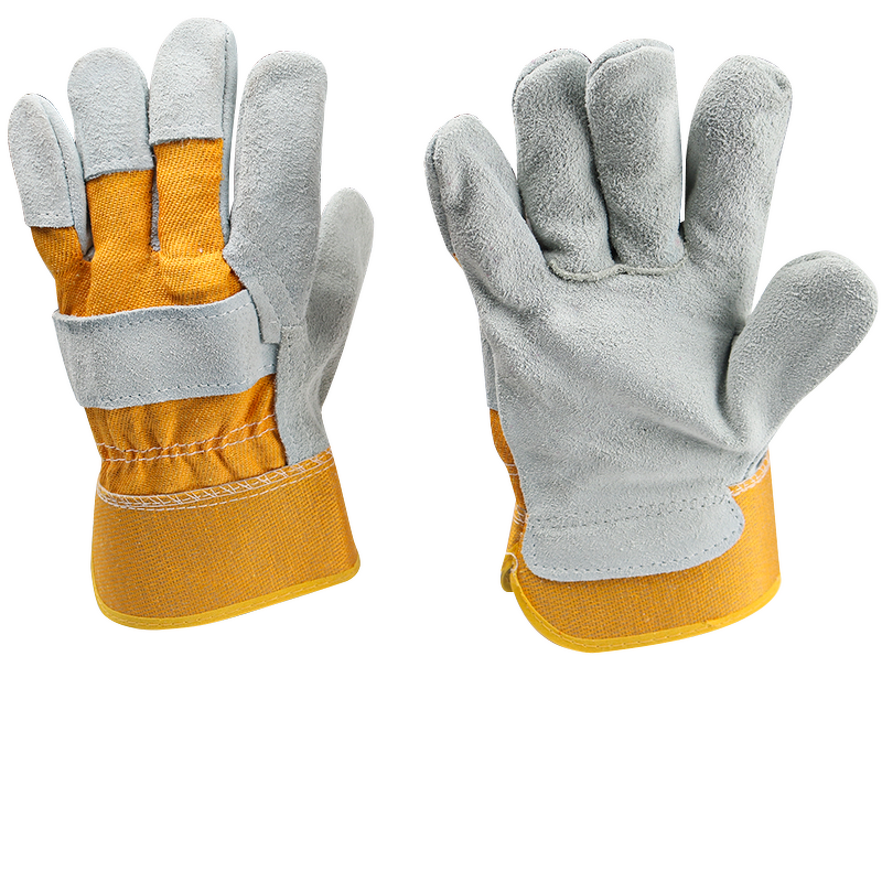 Protective Gloves Manufacturer - Full-palm Cowhide Welded Safety Cuff Abrasion Resistant for Heavy Industry High-temperature