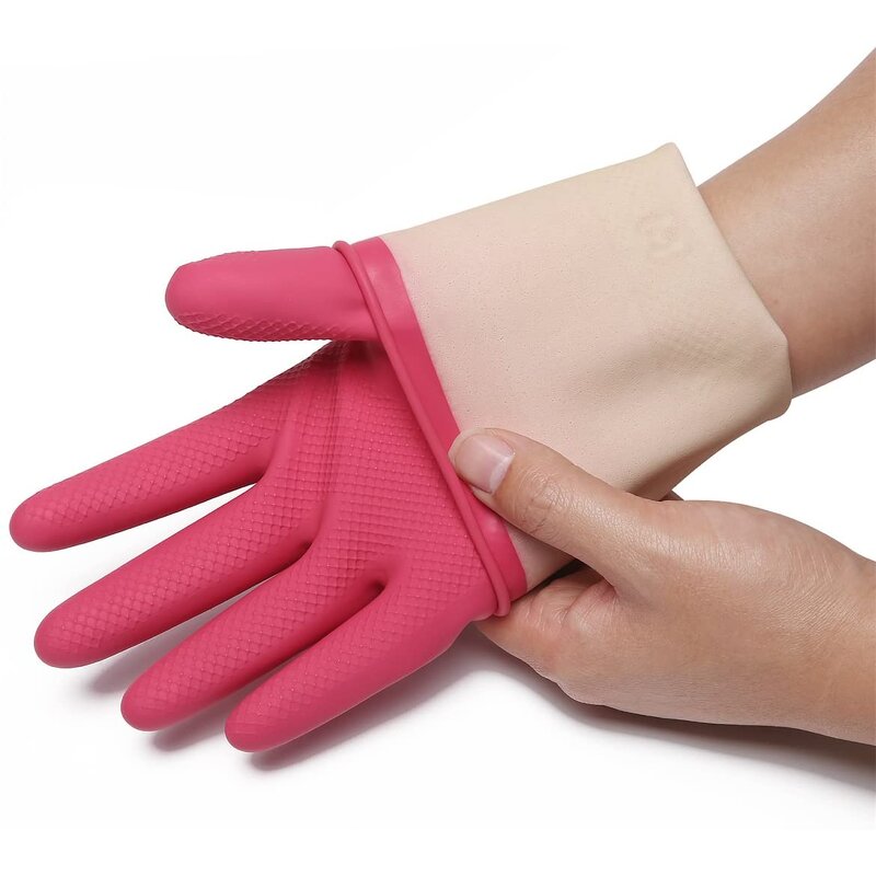 Rubber Cleaning Glove Manufacturer - Yellow 3 or 6 Pairs for Household Reuse Dishwashing for Kitchen