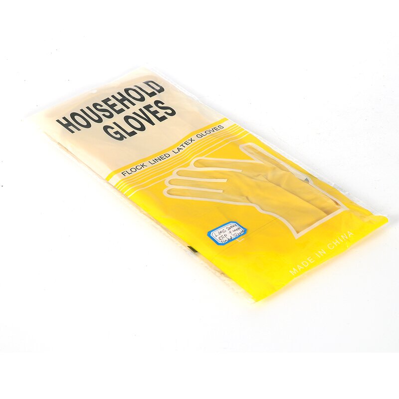 Rubber Cleaning Glove Manufacturer - Yellow 3 or 6 Pairs for Household Reuse Dishwashing for Kitchen