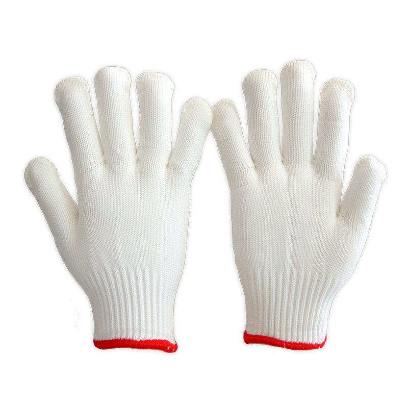 Cotton Knitted Gloves Manufacturer - High Quality Labor Durable Industrial Gardening Guantes Construction White 100%
