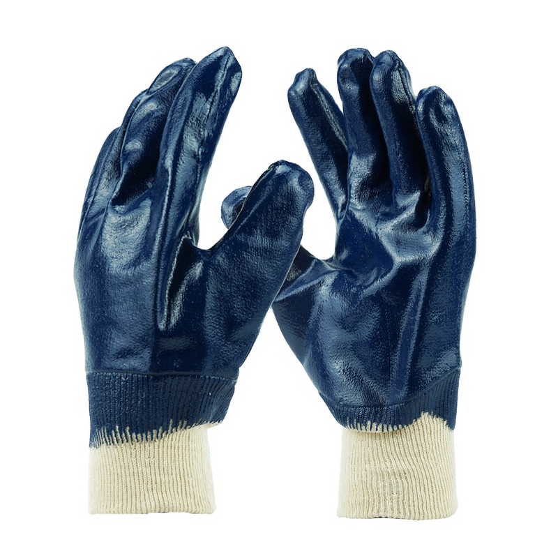Work Gloves Manufacturer - PVC Fully Coated Tear-Resistant Oil/Acid/Alkali Resistant Single Dip 26cm Interlock Lined