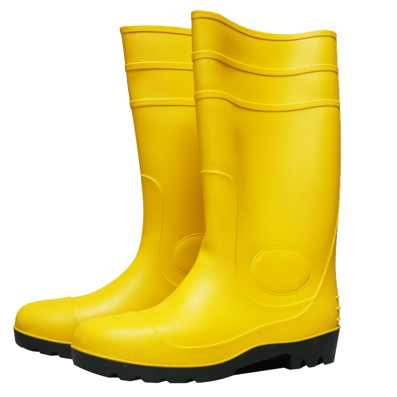 Rubber Rain Boots Manufacturer - Black Perforation-proof Woodland Construction Waterproof