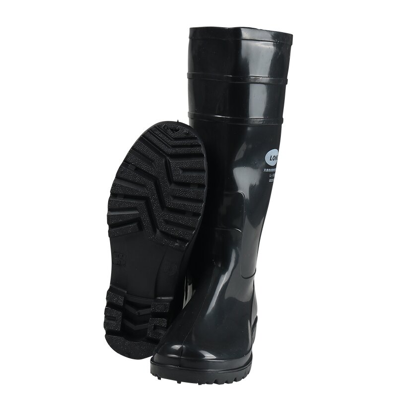 Rain Boots Manufacturer - PVC High Waterproof Anti-Slip Plastic Toe for Factory & Construction