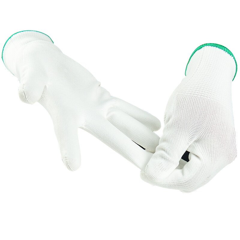 Working Gloves Manufacturer - 13 Gauge PU Coated Palm Coated Polyester/Nylon Elastic Knitted Cuff Tear-Resistant Size 7-11