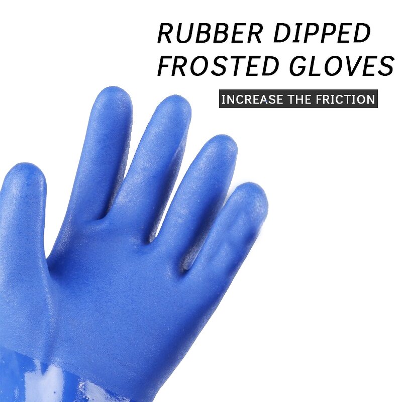 Labor Protection Gloves Manufacturer - Manufacturers Wholesale Flat Rubber Thickened Anti-slip Wear-resistant Construction