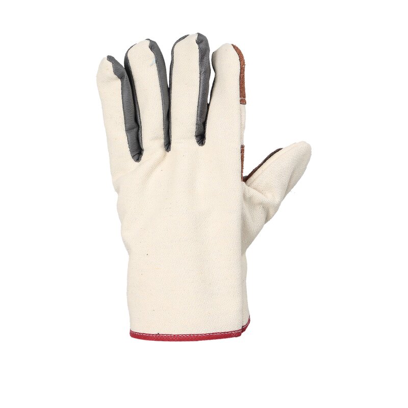 Canvas Gloves Manufacturer - 24-thread Double-layer Fully Lined Thickened Welder Wear-resistant