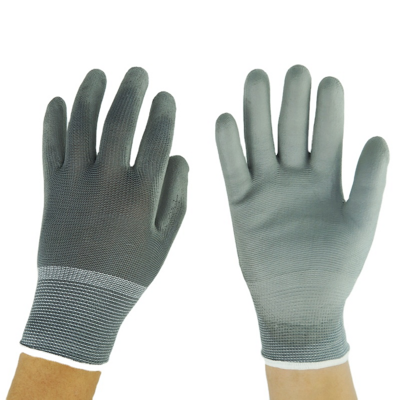 Industrial Gloves Manufacturer - Factory Lightweight Grip with PU Coating Protective Safety