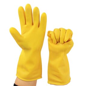 Industrial Gloves Manufacturer - Sunflower Black Waterproof Rubber Top Quality Dish Washing Household Full Sleeve Long
