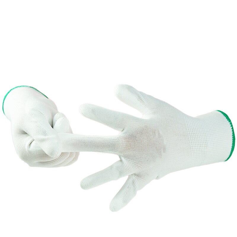 Work Gloves Manufacturer - PU Palm Coated Smooth Texture 13 Gauge Abrasion Slip Resistant Elastic Cuff for Precision Handling