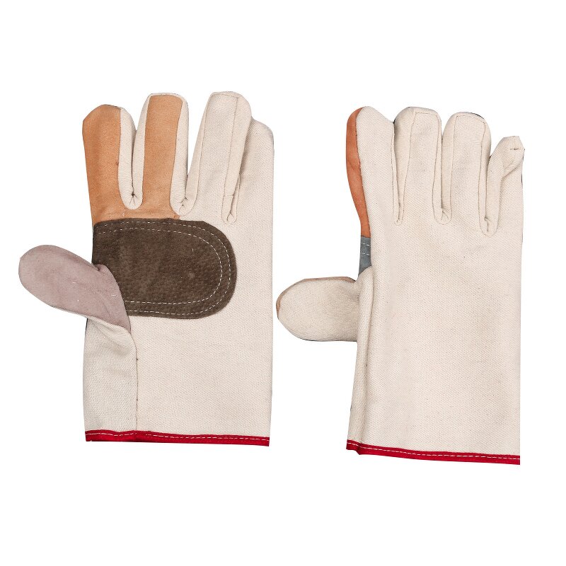 Welding Gloves Manufacturer - Factory Price Heat Resistant Canvas with Safety Cuff Custom High Performance