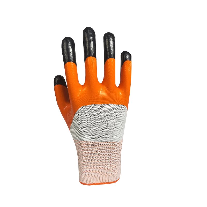 Work Gloves Manufacturer - Wholesale Nitrile Semi-Truck Reinforced Fingers Thickened Oil/Acid/Alkali Resistant