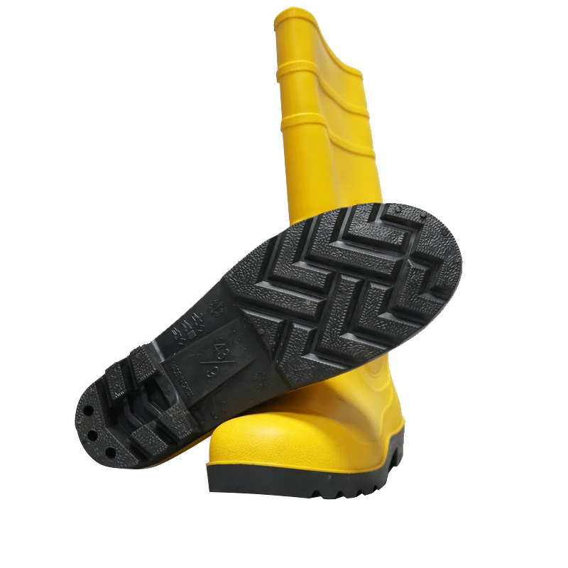 Rubber Rain Boots Manufacturer - Black Perforation-proof Woodland Construction Waterproof