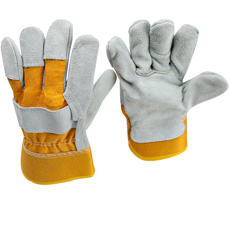 Leather Work Gloves Manufacturer - CE EN388 Approved for Industrial Work Garden Construction Mechanics