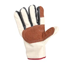 Canvas Gloves Manufacturer - 24-thread Double-layer Fully Lined Thickened Welder Wear-resistant