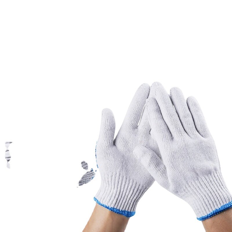 Work Gloves Manufacturer - 7/10 Gauge Cotton Knitted 70% Cotton Blend Elastic Knitted Cuff 23cm for Light Duty & General