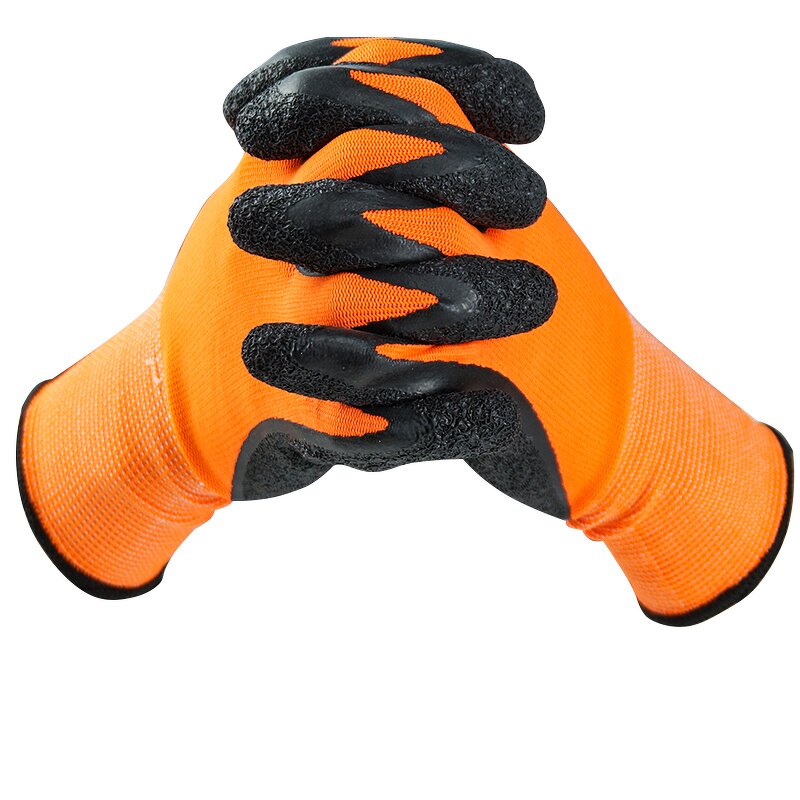 Work Gloves Manufacturer - Construction Site Latex Dipping Wear-Resistant Thickened Non-Slip Full Texture