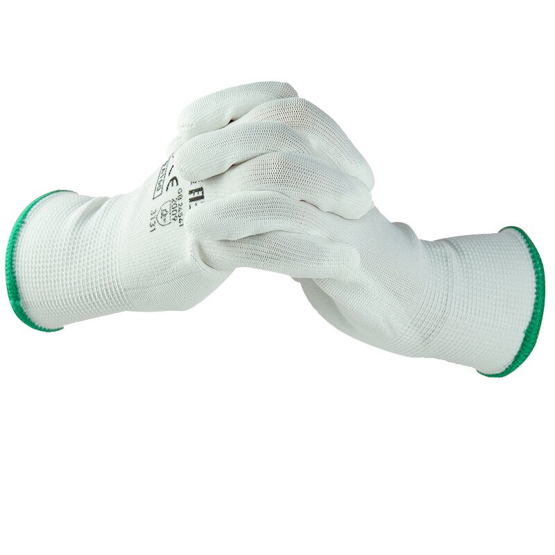 Work Gloves Manufacturer - Factory Direct PU Coated Palm Lightweight Flexible Abrasion Resistant Elastic Cuff