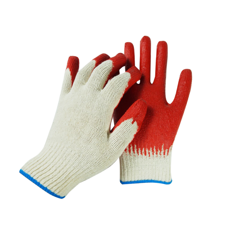 Industrial Rubber Gloves Manufacturer - 10 Gauge Smooth Flat Latex Orange 80 Gram Safety Coated