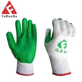 Work Gloves Manufacturer - 10-Gauge Rubber Latex Palm Coated Silicone-Free Powder-Free 25cm EN388 Certified