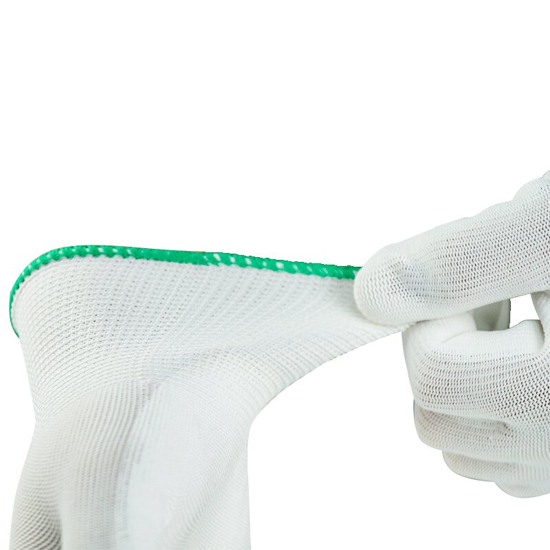 Work Gloves Manufacturer - Factory Direct PU Coated Palm Lightweight Flexible Abrasion Resistant Elastic Cuff