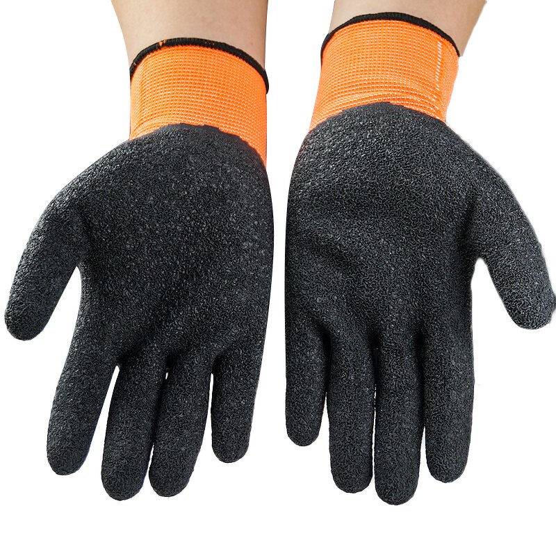 Work Gloves Manufacturer - Construction Site Latex Dipping Wear-Resistant Thickened Non-Slip Full Texture