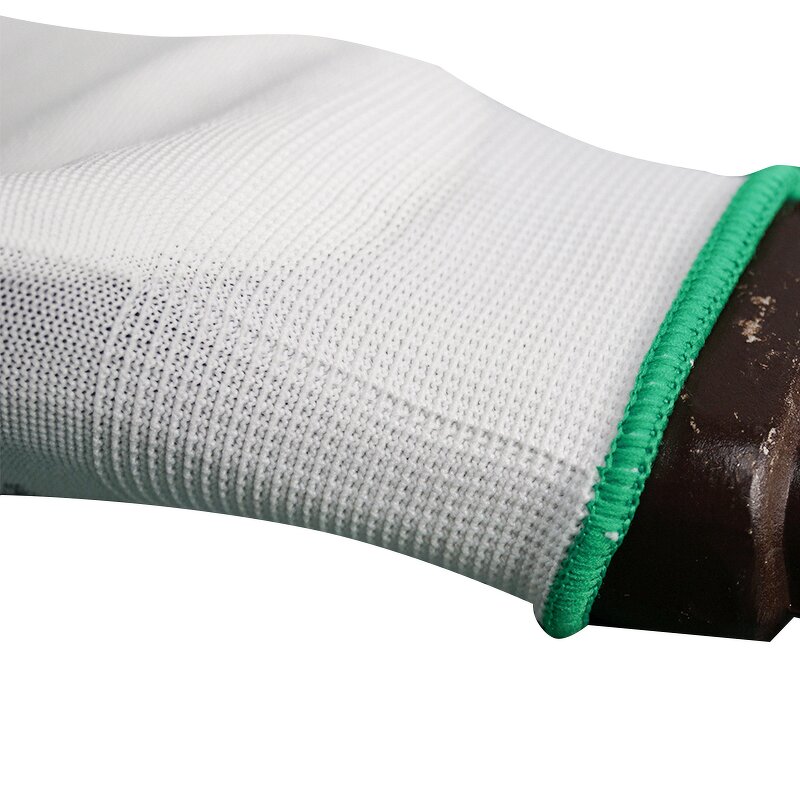 Work Gloves Manufacturer - Factory Direct PU Coated Palm Lightweight Flexible Abrasion Resistant Elastic Cuff