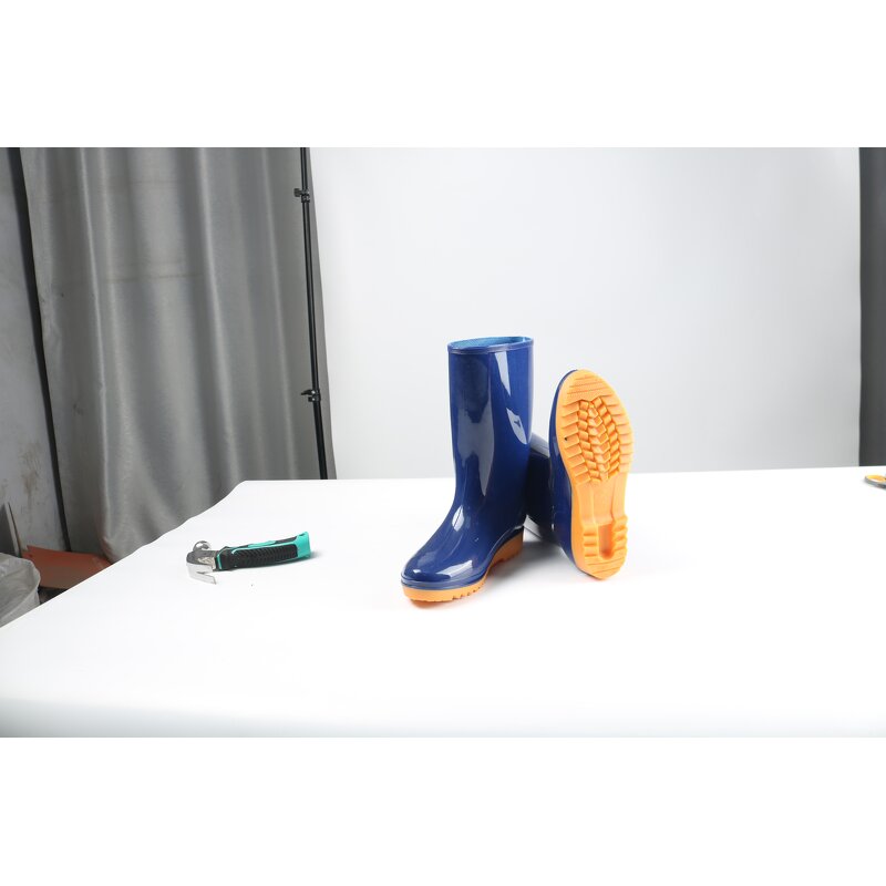 Rain Boots Manufacturer - Unisex Lightweight PVC Waterproof Anti-Slip Mesh Chemical-Resistant