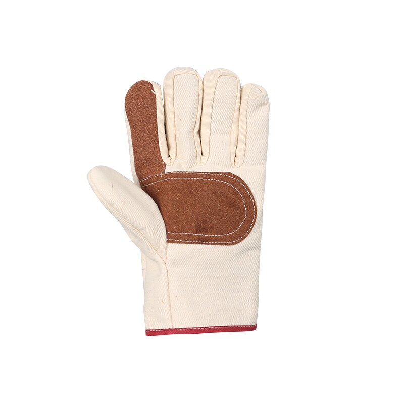 Welder's Gloves Manufacturer - Double Canvas Thickened Cotton Lining Railway Composite