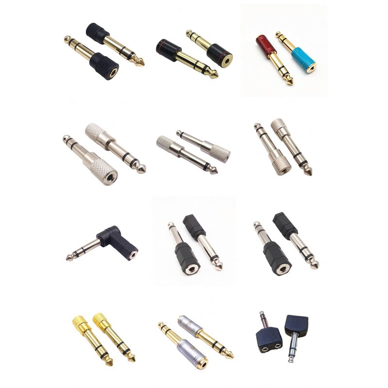 RCA Connector - Manufacturer - 6.35mm Male Female Copper Gold Plated AV Adapter