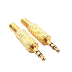 Stereo Jack Connector - Manufacturer - 3.5mm Gold Plated 3 Poles Metal