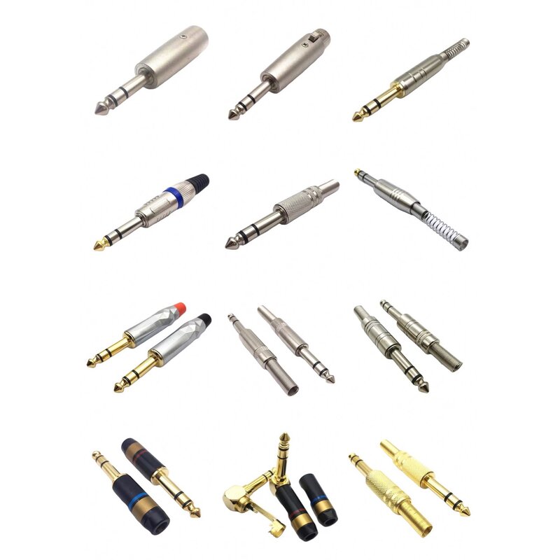 RCA AV Adapter - Manufacturer - Zinc Alloy Nickel Plated 6.35mm Mono Plug