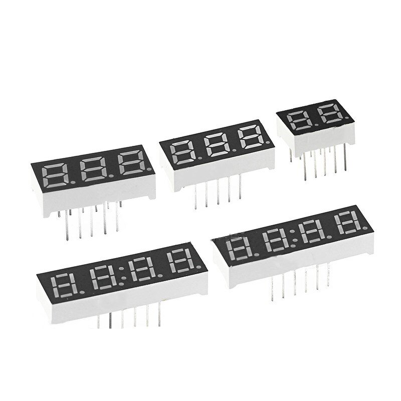 7 Segment LED Display - Manufacturer - 0.28" Red 4 Bit Common Cathode 12 PIN
