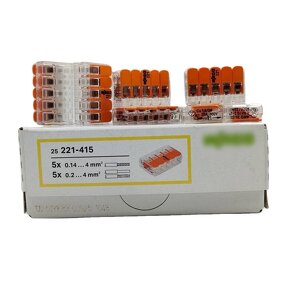 WAGO Splicing Connector - Manufacturer - 221-415 5 Way 450V 32A Quick Connect