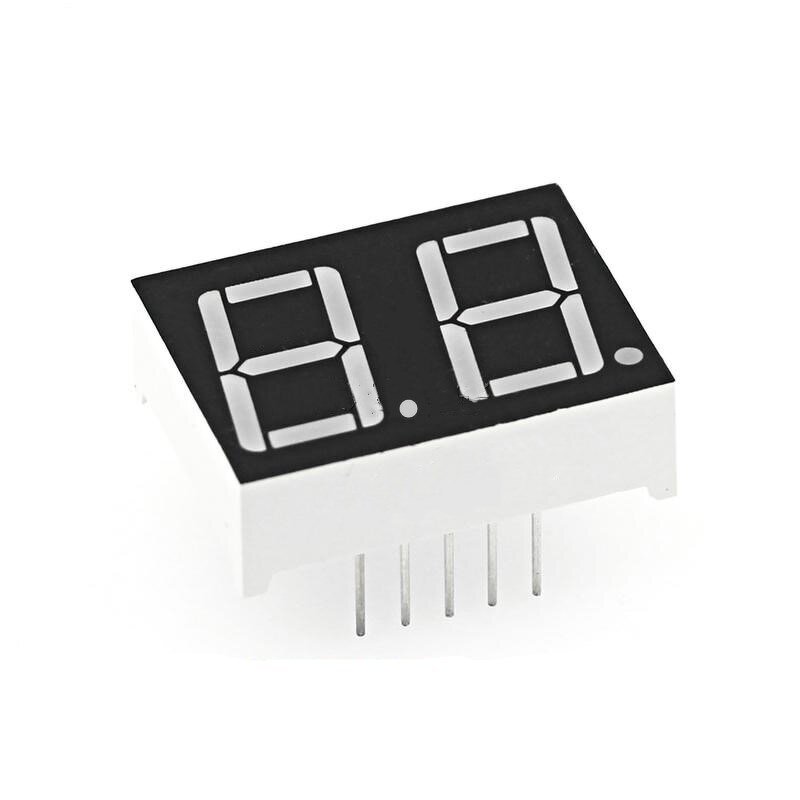 7 Segment LED Display - Manufacturer - 0.28" Red 2 Bit Common Cathode 10 PIN