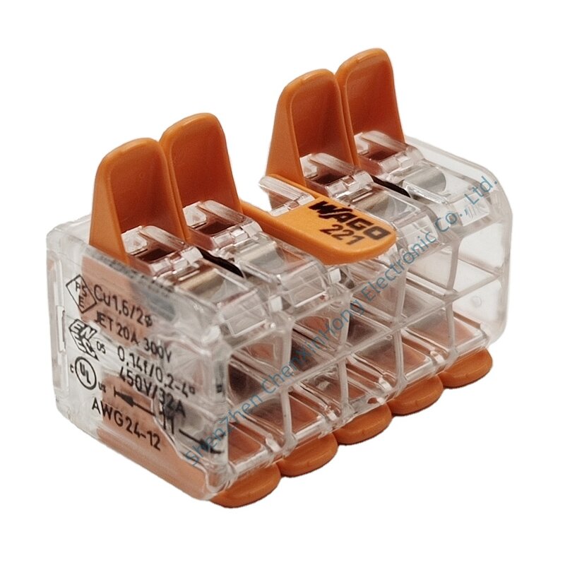 WAGO Quick Connector - Manufacturer - 221-420 10 Ports 4mm2 All Conductors