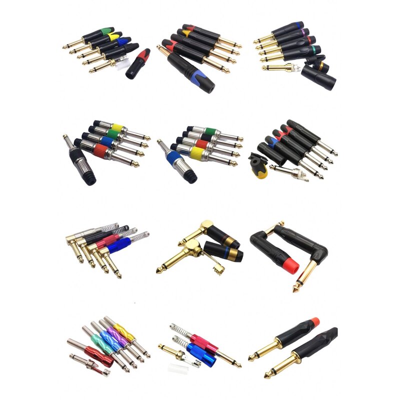 RCA Mono Connector - Manufacturer - 6.35mm Male to Nickel Plated RCA Socket