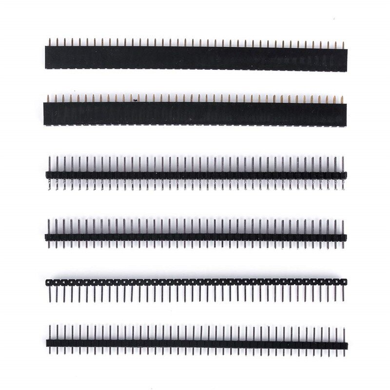 Pin Header - Manufacturer - 2.54mm 40 Pins Straight Single Row PCB Breakaway