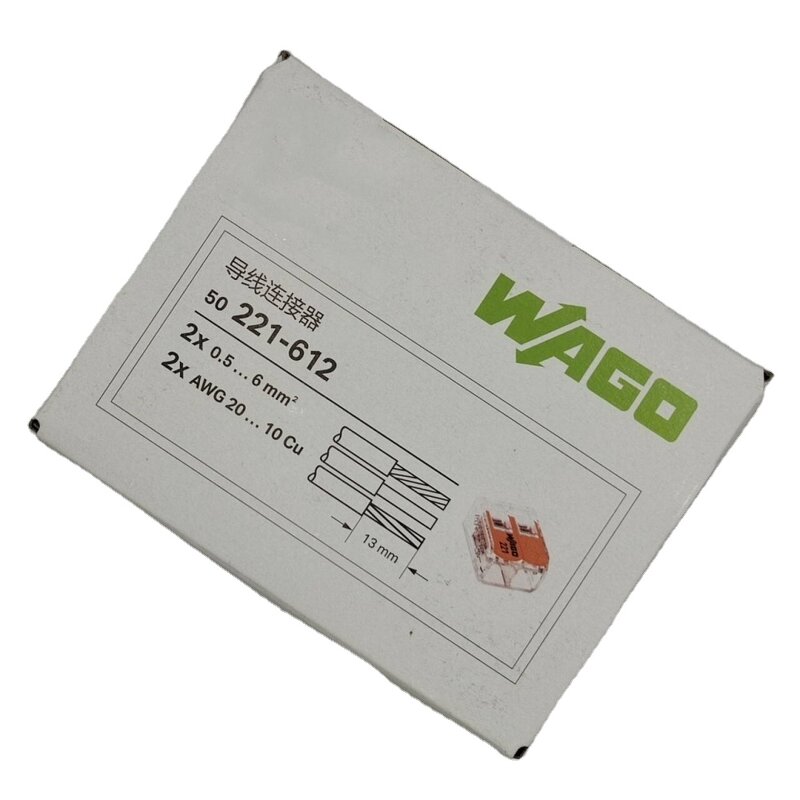 WAGO Splicing Connector - Manufacturer - 221-612 6mm2 450V 41A Lever Type