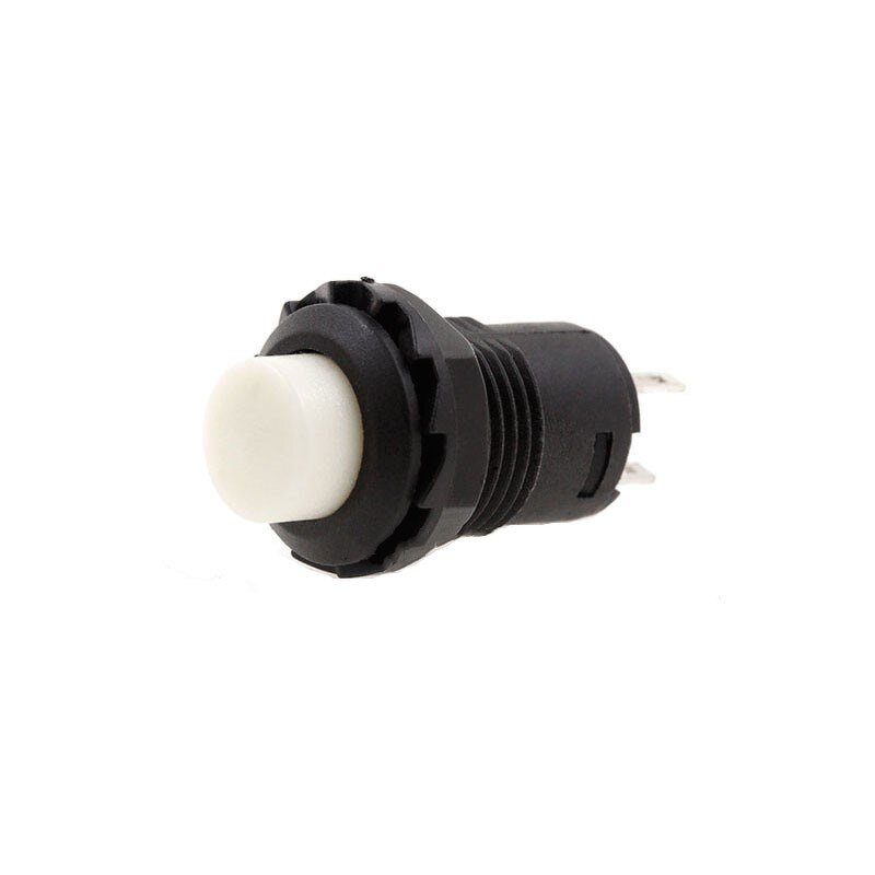 Push Button Switch - Manufacturer - DS428 12mm 2PIN Self-Locking Latching White