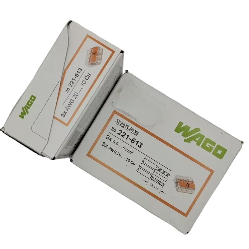 WAGO Splicing Connector - Manufacturer - 221-613 0.5-6mm2 Lever Type