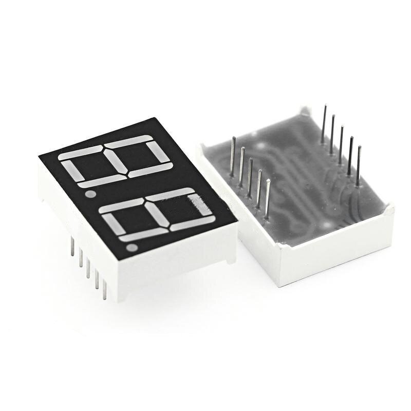 7 Segment LED Display - Manufacturer - 0.28" Red 2 Bit Common Cathode 10 PIN